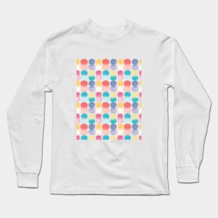 Rainbow Circles Pattern | Watercolour Long Sleeve T-Shirt